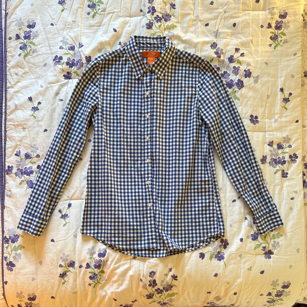 Joe Fresh Blue Plaid Button Down